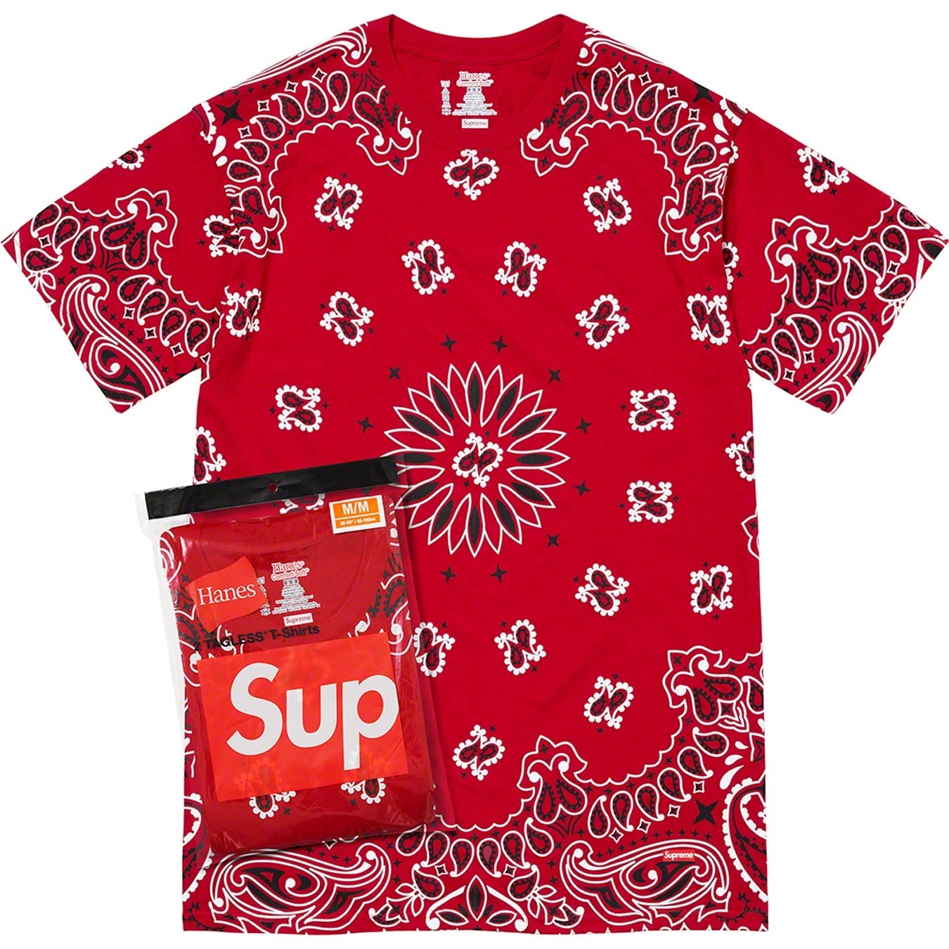 Supreme®/Hanes® Bandana Tagless Tees (2 Pack) view 2